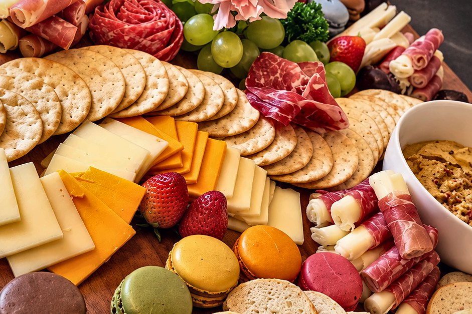Charcuterie and cheese display built for a Hunters Creek party by Chef Fassi